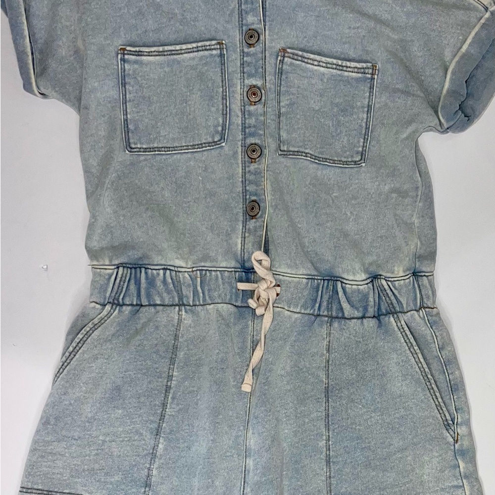 Natural Reflections Denim Romper Women's XS